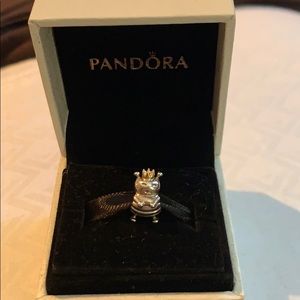 Authentic Pandora 2-Tone Queen Bee Charm